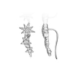 Hannah 14K White Gold Round-Cut White Diamond Earrings