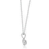 Emersyn 14K White Gold Round-Cut White Diamond Pendant