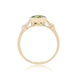 Halle 14K Yellow Gold Round-Cut Manchurian Peridot Ring
