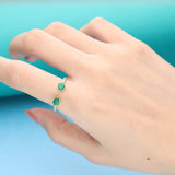 Celeste 14K Yellow Gold Pear-Cut Emerald Ring