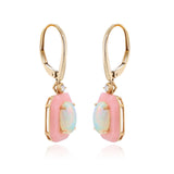 Gin and Grace 14K Pink Opal Earring, Pendant and Ring Set