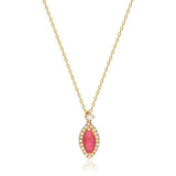 Aulani 10K Yellow Gold Marquise-cut Mozambique Ruby Pendant