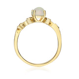 Rosa 14K Yellow Gold Oval-Cut Natural African Opal Ring