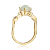 Rosa 14K Yellow Gold Oval-Cut Natural African Opal Ring