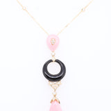 Billie 14K Yellow Gold Pear-Cut Peruvian Pink Opal Necklace