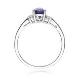 Evelyn 10K White Gold Pear-Cut Tanzanite Ring
