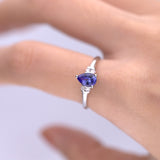 Evelyn 10K White Gold Pear-Cut Tanzanite Ring