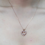 Marianna 10K Rose Gold Oval-Cut Madagascar Morganite Pendant