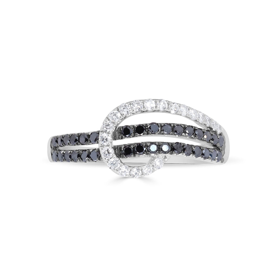 Josephine 10K White Gold Round-Cut White Diamond Ring