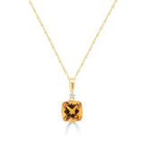 Kehlani 10K Yellow Gold Cushion-Cut Brazilian Citrine Pendant