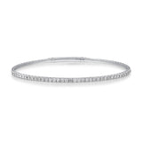 Ashley 10K White Gold Round-Cut White Diamond Bracelets