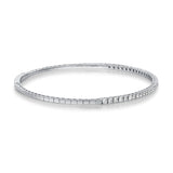 Ashley 10K White Gold Round-Cut White Diamond Bracelets