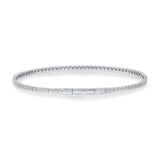 Ashley 10K White Gold Round-Cut White Diamond Bracelets