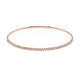 Melanie 10K Rose Gold Round-Cut White Diamond Bracelets