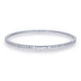 Ashley 10K White Gold Round-Cut White Diamond Bracelet