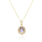 Avery 14K Yellow Gold Oval-Cut Tanzanian Tanzanite Pendant