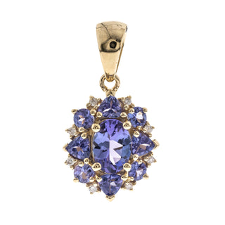 Avery 14K Yellow Gold Oval-Cut Tanzanian Tanzanite Pendant