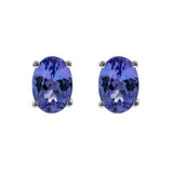 Ashton 14K White Gold Oval-Cut Tanzanian Tanzanite Earring