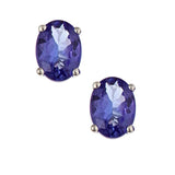 Elianna 14K White Gold Oval-Cut Tanzanite Earrings