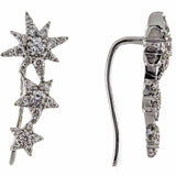 Hannah 14K White Gold Round-Cut White Diamond Earrings