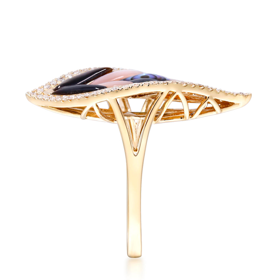 Aubrey 14K Yellow Gold Fancy-Shape Mother of Pearl Ring