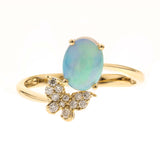 Zhuri 10K Yellow Gold Oval-Cut African Opal Ring