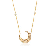 Summer 14K Yellow Gold Baguette-Cut White Diamond Pendant