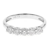 Aubrey 14K White Gold Round-Cut White Diamond Ring
