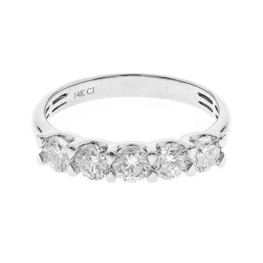 Josephine 14K White Gold Round-Cut White Diamond Ring