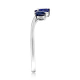 Amelia 14K White Gold Pear-Cut Blue Sapphire Ring