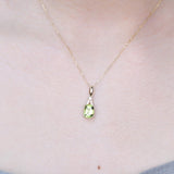 Nora 10K Yellow Gold Cushion-Cut Manchurian Peridot Pendant