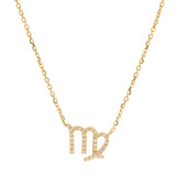 Josephine 10K Yellow Gold Round-Cut White Diamond Pendant