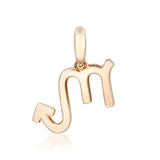 Scorpio 14K Yellow Gold Round-Cut White Diamond Pendant