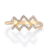 Aquarius Zodiac Ring