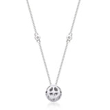 Ryleigh 14K White Gold Round-Cut White Diamond Necklace