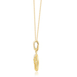 Delaney 10K Yellow Gold Round-Cut White Diamond Pendant