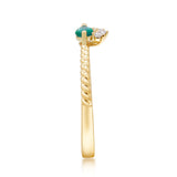 Amelia 10K Yellow Gold Marquise-Cut Zambian Emerald Ring