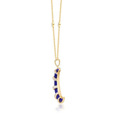 Adeline 14K Yellow Gold Fancy-Cut Lapis Pendant