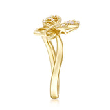 Gin & Grace 925 Sterling Silver and 14K Gold Plated Jeweler for women Ring