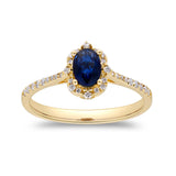 Dakota 10K Yellow Gold Genuine Blue Sapphire Ring