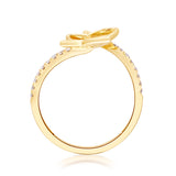 Adalynn 10K Yellow Gold Round-Cut White Diamond Ring
