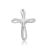 Amelia 10K White Gold Round-Cut Pearl Pendant