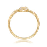 Adalynn 10K Yellow Gold Round-Cut White Diamond Ring