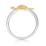 Rylan 925 Sterling Silver Round-Cut White Diamond Ring