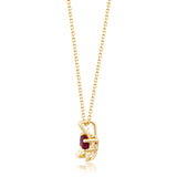 Emerson 14K Yellow Gold Oval-Cut Mozambique Ruby Pendant