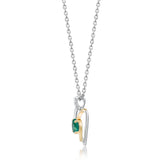 Verde Amour Heart Emerald Pendant