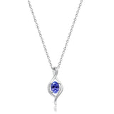 Radiance Oval Tanzanite Pendant