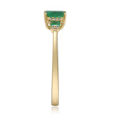 Sloane 14K Yellow Gold Emerald-Cut Emerald Ring