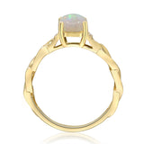 Lumia Bloom Ethiopian Opal & Diamond Ring
