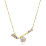 Blair 10K Yellow Gold Round-Cut White Diamond Pendant